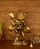 White Whale Brass Lord Hanuman Lifting Mountain Statue Hindu God Idols Balaji/Bajrangbali Murti for Gift & Home Décor