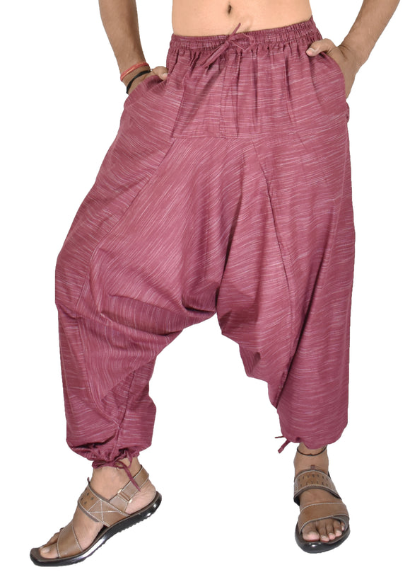 Whitewhale Men's & Womens's Cotton Summer Baggy Boho Aladdin Hippie Yoga Harem Pants