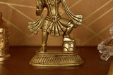 White Whale Brass Lord Hanuman Lifting Mountain Statue Hindu God Idols Balaji/ Bajrangbali Murti for Gift & Home Decor