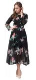 WhiteWhale Dresses for Women Regular Women's  Fit and Flare Floral Printed Dress