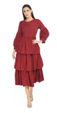 WhiteWhale Dresses for Women Regular Women's Fit & Flare Layerd Dress.