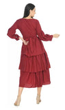 WhiteWhale Dresses for Women Regular Women's Fit & Flare Layerd Dress.