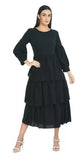 WhiteWhale Dresses for Women Regular Women's Fit & Flare Layerd Dress.