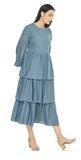 WhiteWhale Dresses for Women Regular Women's Fit & Flare Layerd Dress.