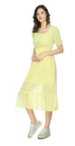 WhiteWhale Dresses for Women Regular Women's Fit & Flare Polka Print Comfirtable Dress.