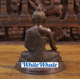 White Whale Brass Small Buddha Sitting in Meditation Position(Varada Mudra)