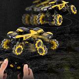 White Whale RC DRIFT CARS RADIO REMOTE CONTROL 360°ROTATION STUNT RACING TRUCK 2.4GHZ YELLOW