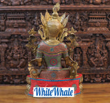 White Whale Tara Buddha Blessing Idol Tibetan Buddhism Yin Kwan Goddess Buddhist Statue
