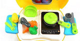 White Whale Briefcase Kitchen Set for Kids Girls Toys | Kids Toys for Girls Kitchen Cooking Toy Set with Briefcase for Girls (Yellow Kitchen Set)