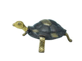 White Whale Large Brass Turtle Statue Decoration Crafts Brass Turtle Crafts Animal Desktop Art Decoration.