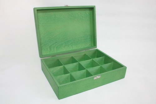 Whitewhale Tea Box Storage Natural Tea Chest Tea Bag Holder