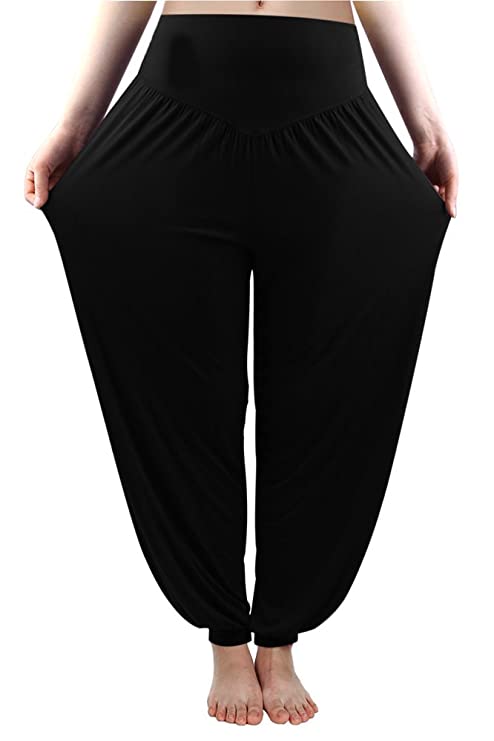 Buy aliveGOT WomenS Modal Linen Yoga Pants Long Baggy Sports Workout Harem  Trousers at Amazonin