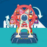 White Whale Amusement Park Rotating Ferris Wheel Toy with Music and LED Light(Assorted)