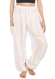 Whitewhale Women's Cotton Harem Hippie Boho Yoga Palazzo Casual Pants