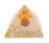 White Whale Reiki Healing Crystal Energy Generator Pyramid The Flower Of Life Symbol Orgonite Energy Generator Stone