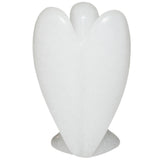 White Whale White Jade Healing Crystal Gemstone Carved Pocket Crystal Guardian Angel Figurines