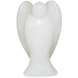 White Whale White Jade Healing Crystal Gemstone Carved Pocket Crystal Guardian Angel Figurines