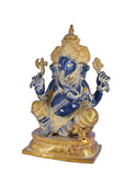 White Whale Ganesha Statue, Sitting Lord Ganesha Idol, Ganapati, Vinayaka. Hindu Elephant God & Good Luck Gift for New Beginnings