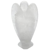 White Whale Rock Quartz Healing Crystal Gemstone Carved Pocket Crystal Guardian Angel Figurines