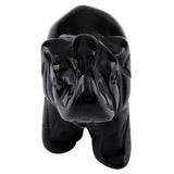 Whitewhale Healing Crystal Guardian Obsidian Elephant Pocket Stone Figurines Carved Gemstone