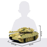 White Whale Remote Control Army Battle Tank 360 Rotating Turret with Light Sound Toy for Boys