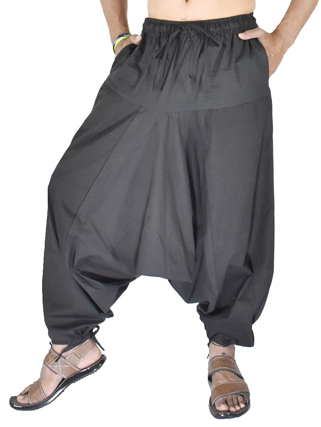 Buy virblatt  Harem Pants for Women and Men  100 Cotton  Hippie Pants  for Women Drop Crotch Pants Men Plus Aladdin Boho Online at desertcartINDIA