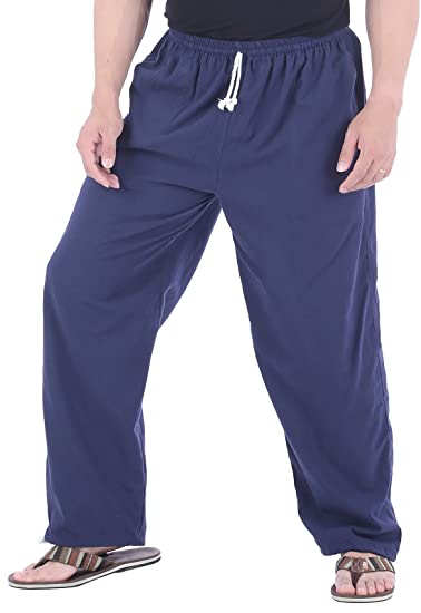 Men Loose Lounge Pants Ice Silk Sleepwear Sport Yoga Long Pants Pajamas  Bottom Homewear Trousers - Walmart.com