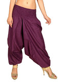 Whitewhale Men Women Rayon Baggy Hippie Boho Gypsy Aladdin Yoga Harem Pants