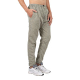 Whitewhale Men's Yellow Cotton Checkered Trouser & Pyjama