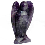 White Whale Amethyst Healing Crystal Gemstone Carved Pocket Crystal Guardian Angel Figurines