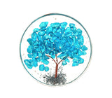 White Whale Gemstone Rock Crystal Round Tree Coaster Healing Reiki FENG Shui Gift Spiritual Luck