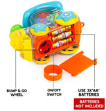 White Whale Musical Toy Battery Operated Transparent Gear Train for Kids Electric Toys with Bump & Go Action for Kids 3D Lights & Sound Toys (Pack of 1) Multicolor

Included