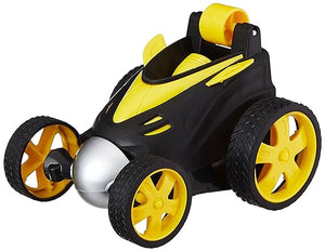 White Whale Twist & Turn Remote Control Car (Yellow, Rechargeable, 4-Way Moves)