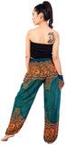 Whitewhale Women's Smocked Waist Harem Hippie Boho Yoga Palazzo Casual Pants