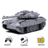 White Whale Remote Control Army Battle Tank 360 Rotating Turret with Light Sound Toy for Boys