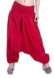 Whitewhale Men Women Rayon Baggy Hippie Boho Gypsy Aladdin Yoga Harem Pants