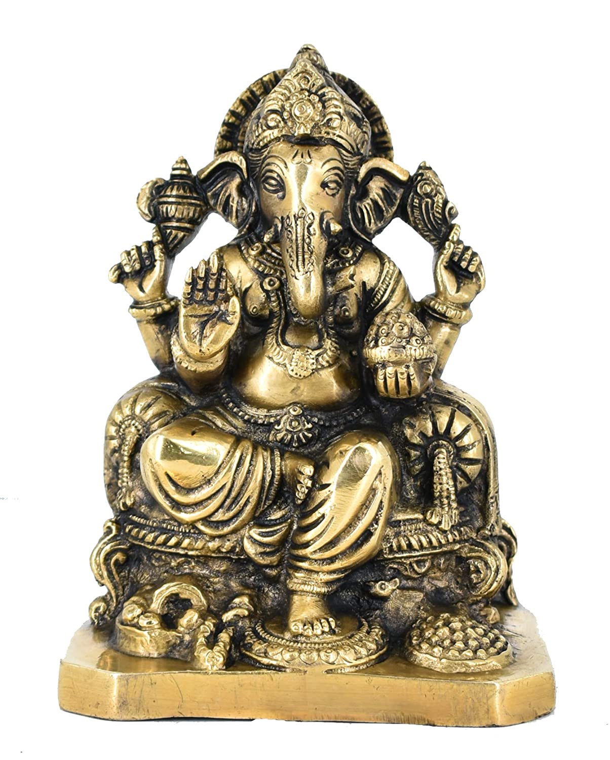 Amazon.com: TIED RIBBONS Ganesha Statue | Resin, 5 Inch | Indian God Idols  for Home Decor | Ganesha Idol for Car Dashboard, Table, Pooja, Mandir,  Hindu Gifts, Return Gift | Ganpati Murti