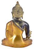 White Whale Brass Buddha Statue Murti for Home Decor Entrance Office Table Living Room Meditation Luck Gift Feng Shui Home Décor