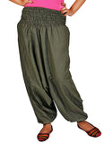 Whitewhale Men Women Rayon Baggy Hippie Boho Gypsy Aladdin Yoga Harem Pants