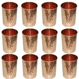 White Whale Handmade pure Copper glass cup for water