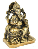 White Whale Ganesha Bhagwan Idol Ganesha Statue Ganpati Murti for Home Entrance Decor Luck Gift Home Décor