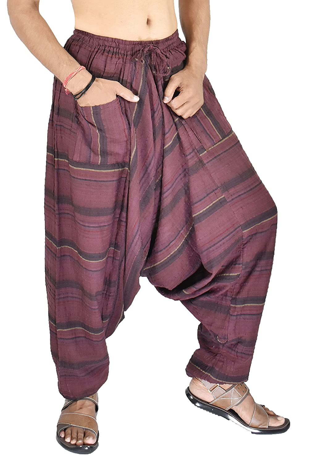 Unisex handmade patchwork boho hippie aladdin harem yoga pants one size  women  eBay
