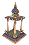 Whitewhale Brass Temple Pooja Mandir for Living Room Pooja Decoration Religious Home Decor