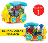 White Whale Musical Toy Battery Operated Transparent Gear Train for Kids Electric Toys with Bump & Go Action for Kids 3D Lights & Sound Toys (Pack of 1) Multicolor

Included