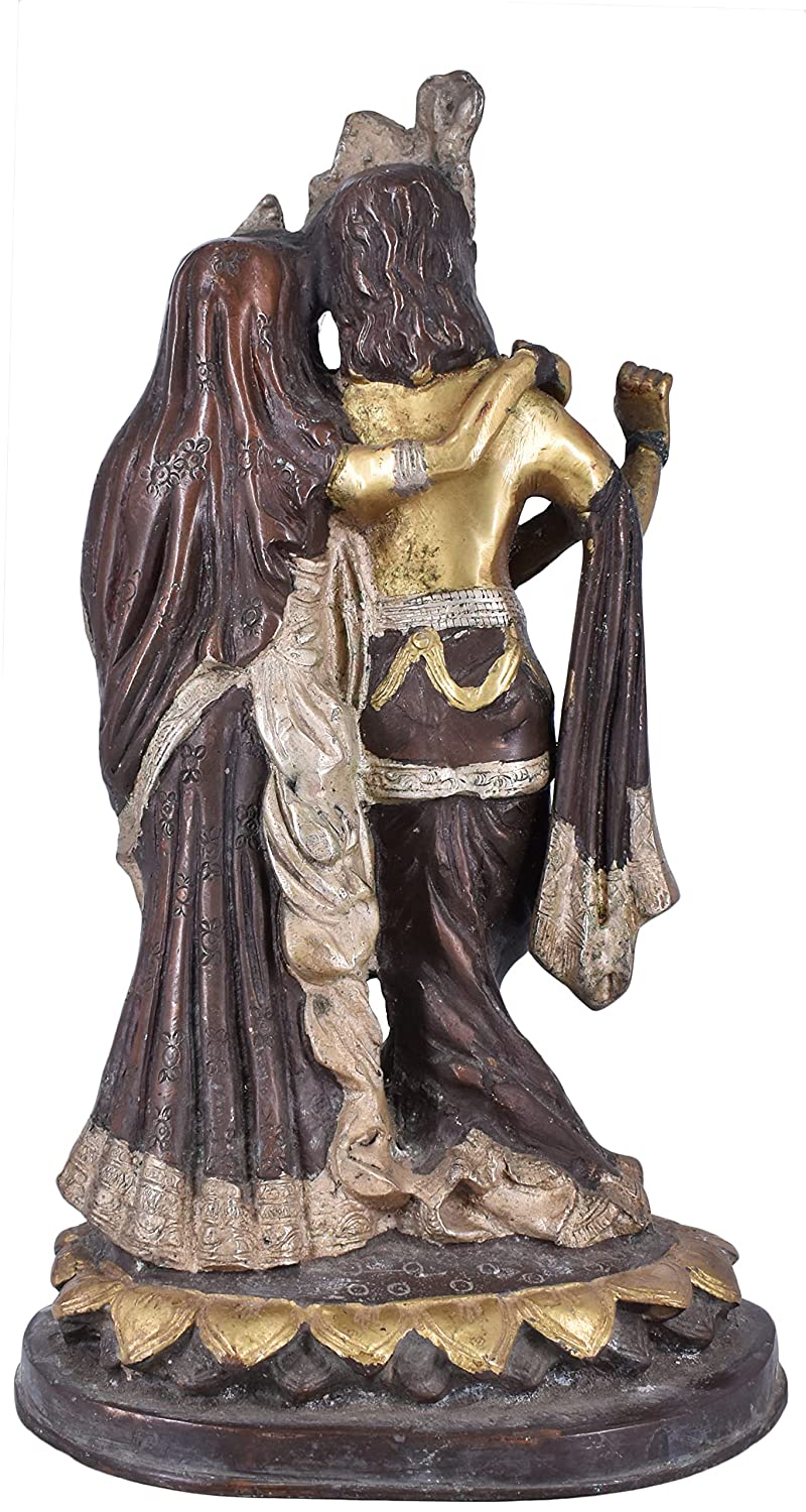 Whitewhale Radha Krishna buy Brass Statue Religious Sculpture Idol