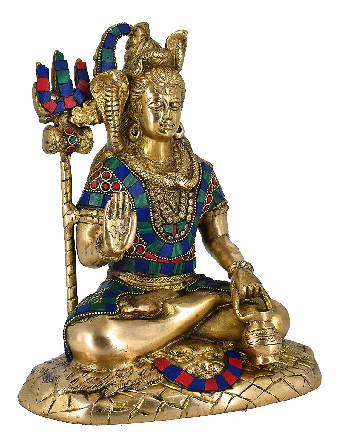 Whitewhale Lord Shiva Brass Statue Idol Sculpture Hindu God Natraja Shiv orders Figurine