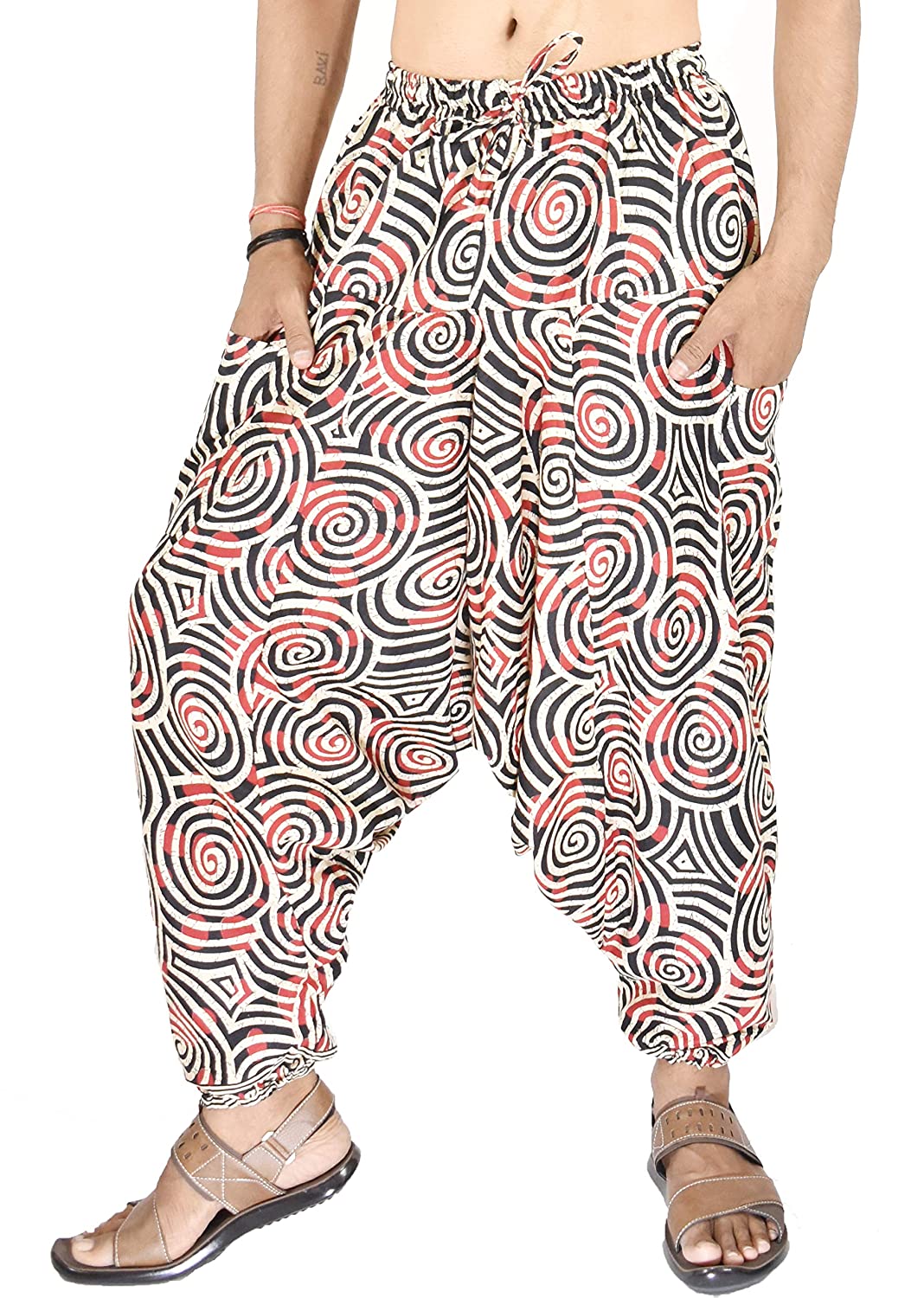 Women Elephant Printed Harem Trouser Elastic Waist Gypsy Hippy Yoga Pants  white  Fruugo IN