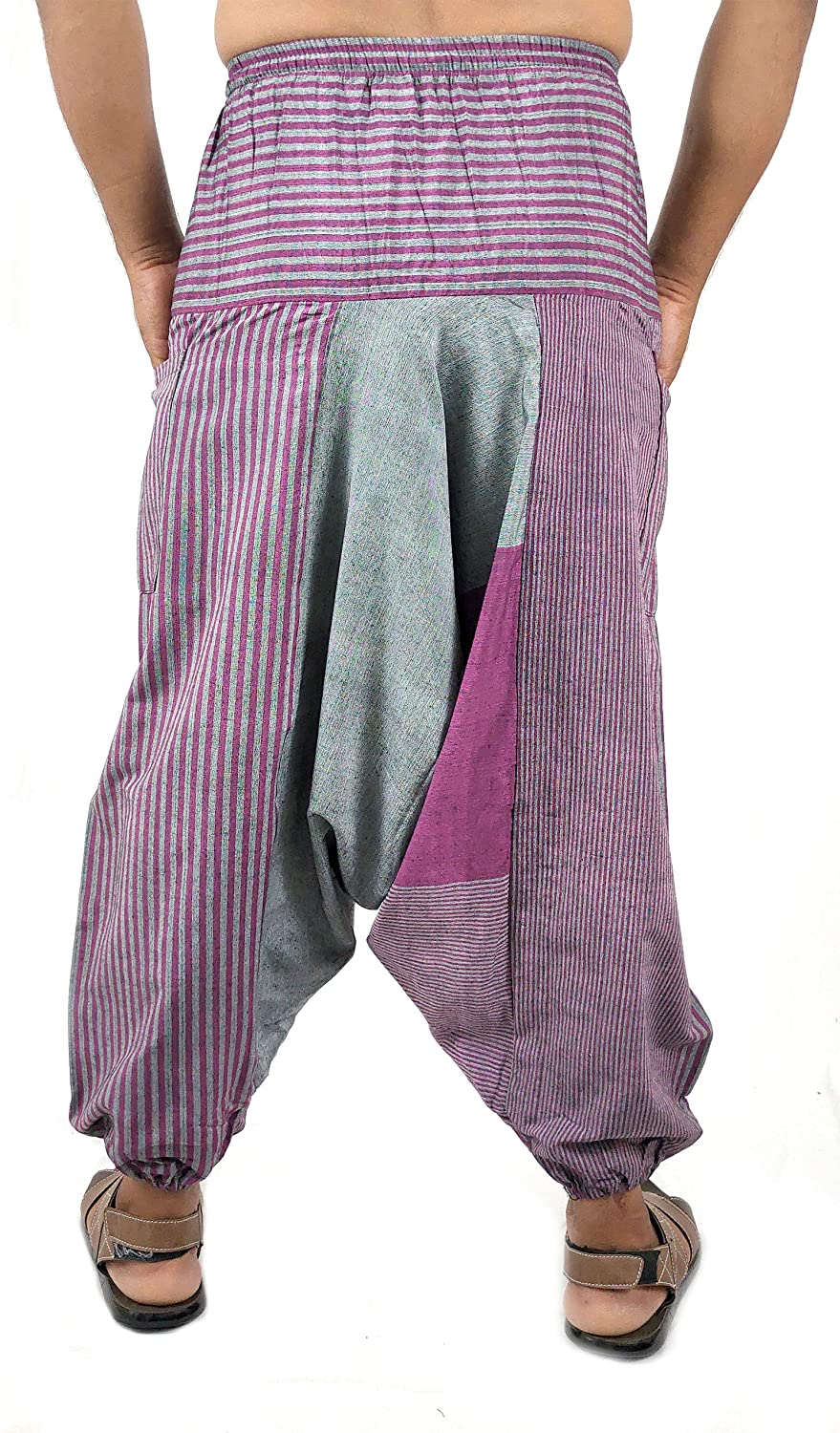 Buy SHIDJERU Mens Yoga Pants, Dance Pants, White Yoga Wear Clothing, Wide  Pants, Cotton Yoga Harem Pants, Workout Comfy Pants Dance Clothes Mens  Online in India 