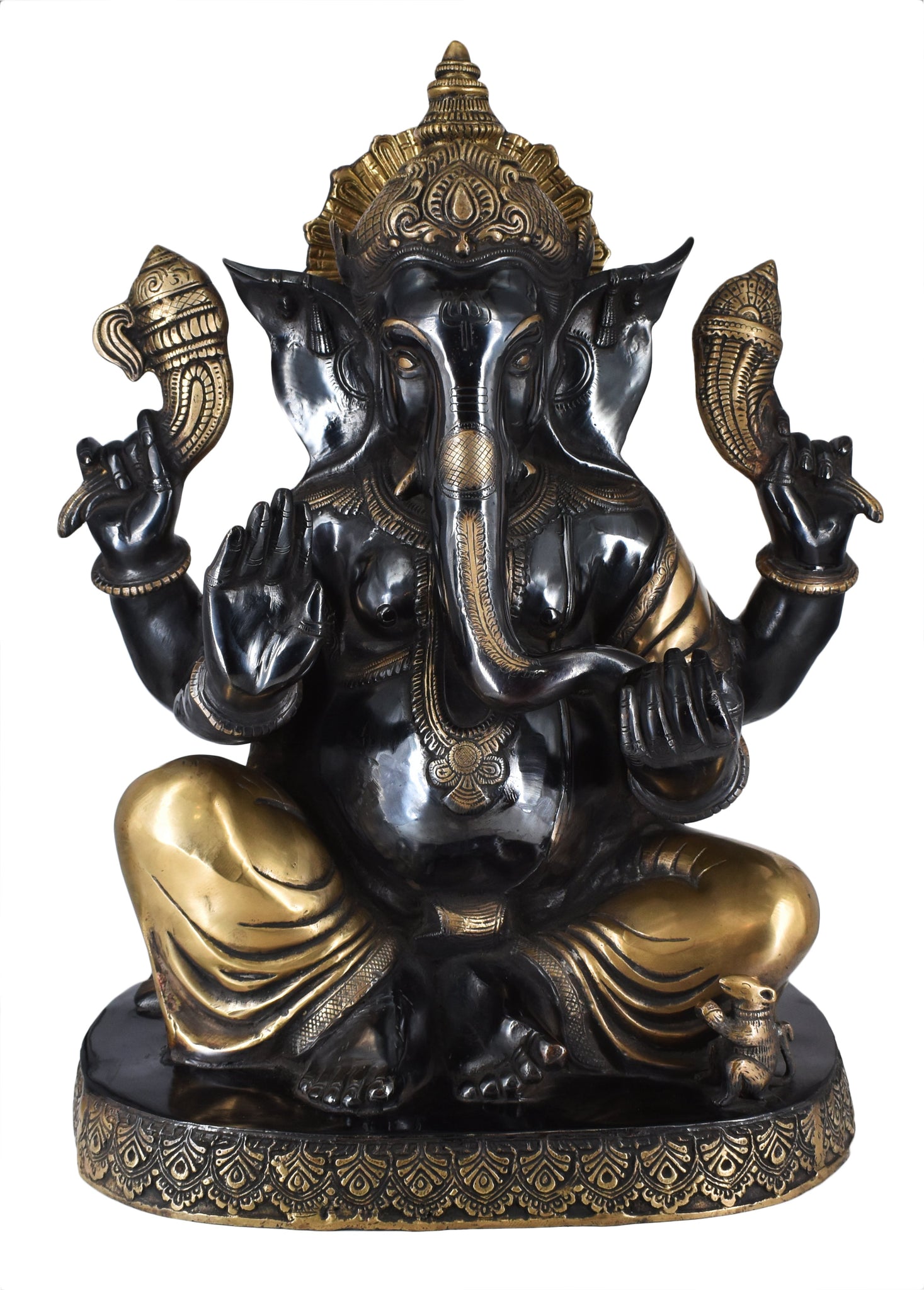 Lord Ganesh Brass Idol & Statue, Indian Home Decor