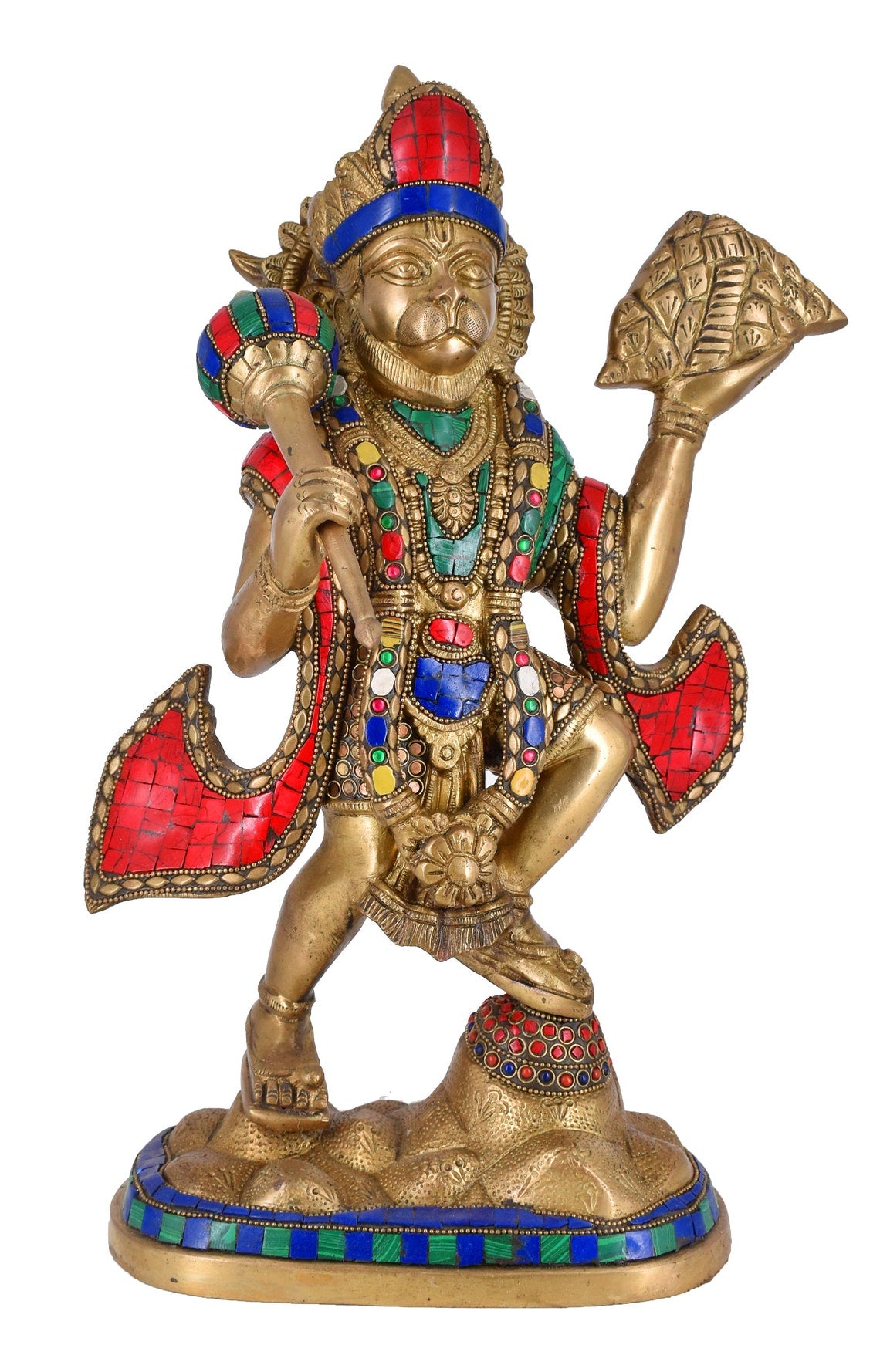 Hanuman sitting statue for indian house warming gift usa. – Amba Handicraft